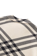 Paramount Lattice Knit Polo LS IVORY