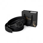 Flat Leather Auto BKL Belt – Blackout Ed. GUN/BLACK