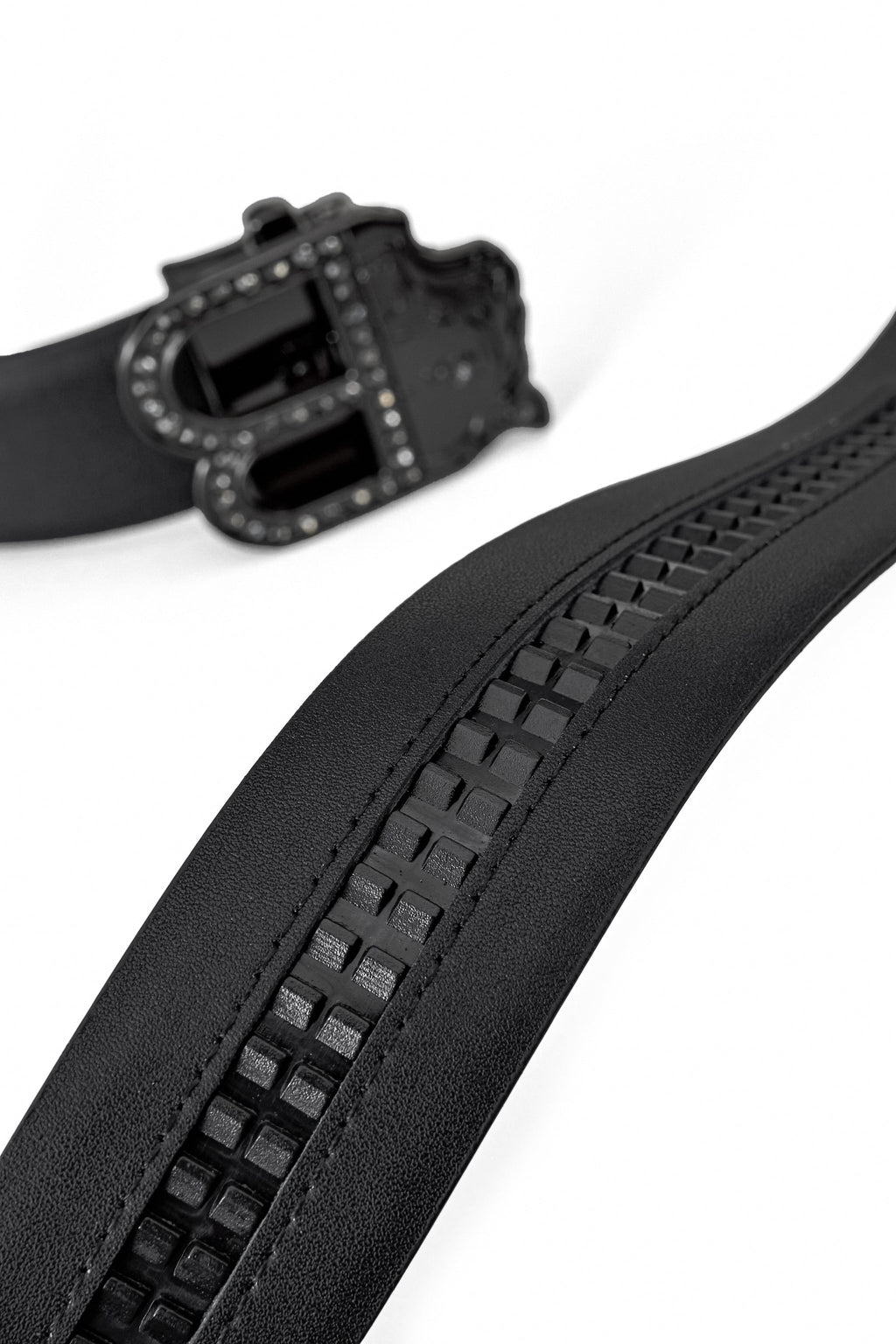 Flat Leather Auto BKL Belt – Blackout Ed. GUN/BLACK