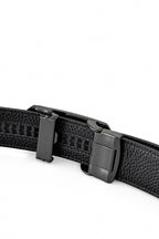 Croc-Emb. Leather Lion Auto BKL Belt – Gunmetal GUN/BLACK