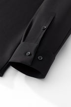 Velvet Core LS button up Shirt BLACK