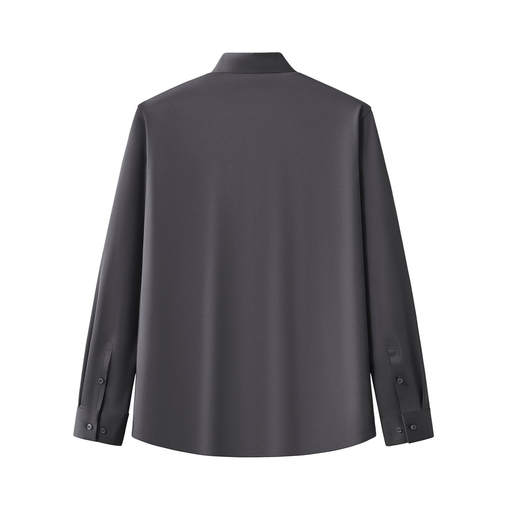 Velvet Core LS button up Shirt DARK GREY