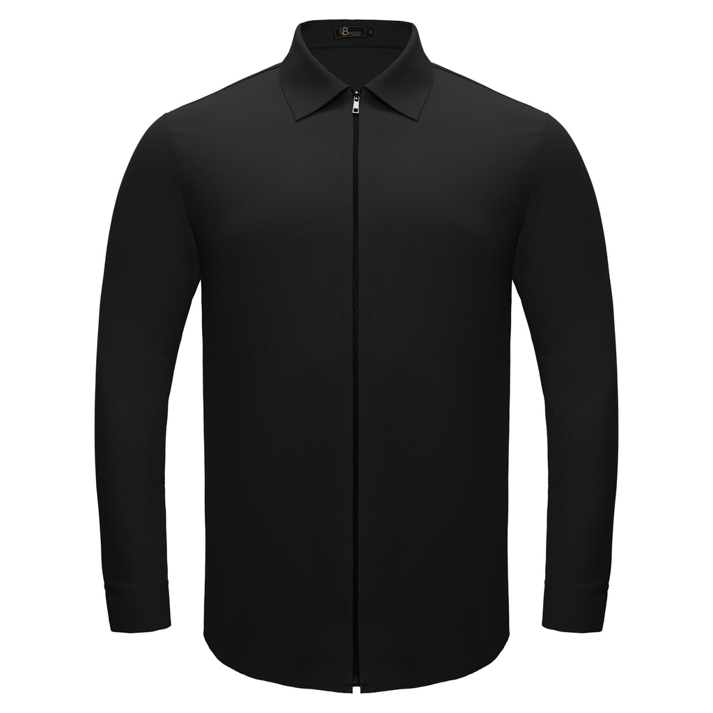 Zenith Zip Shirt BLACK