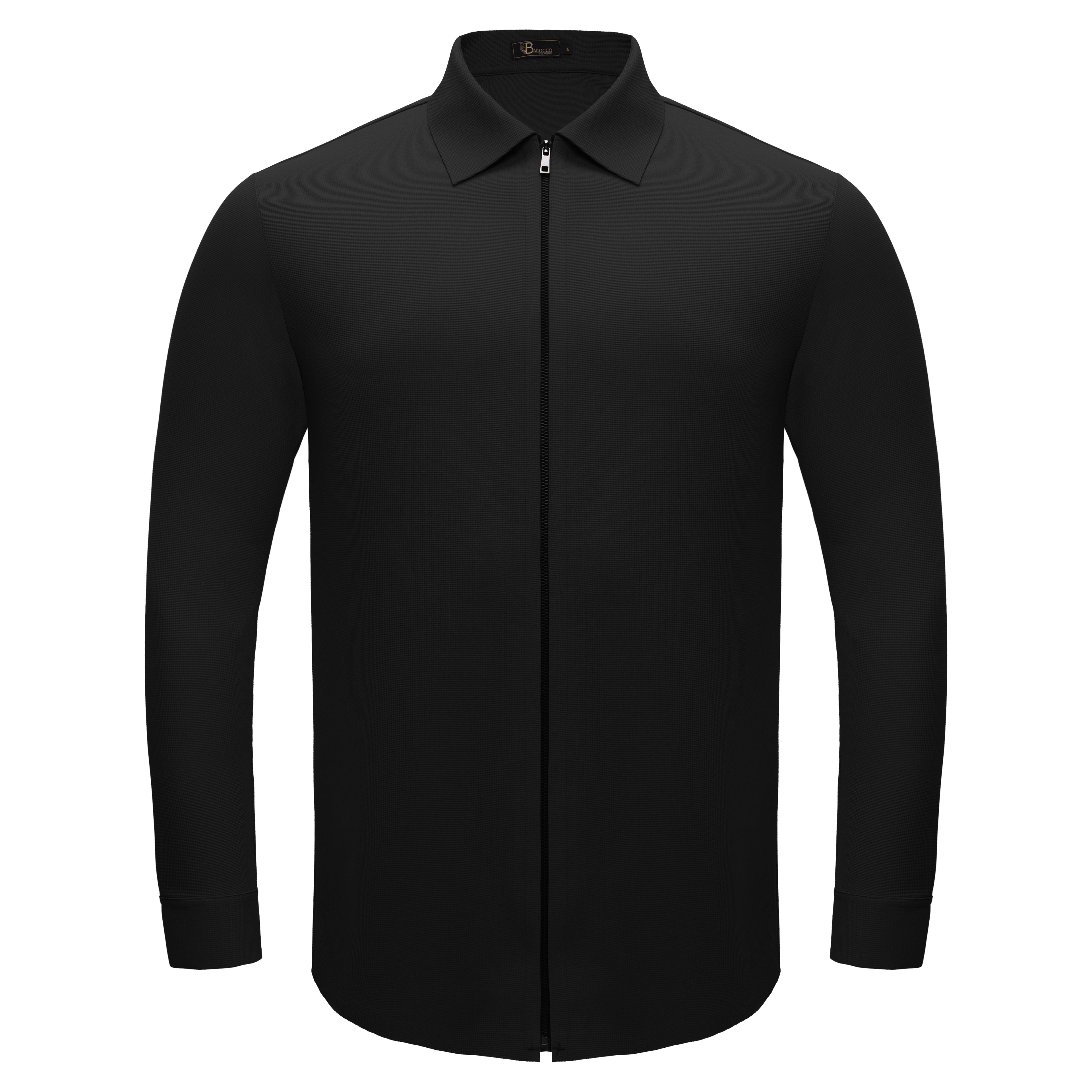 Zenith Zip Shirt BLACK