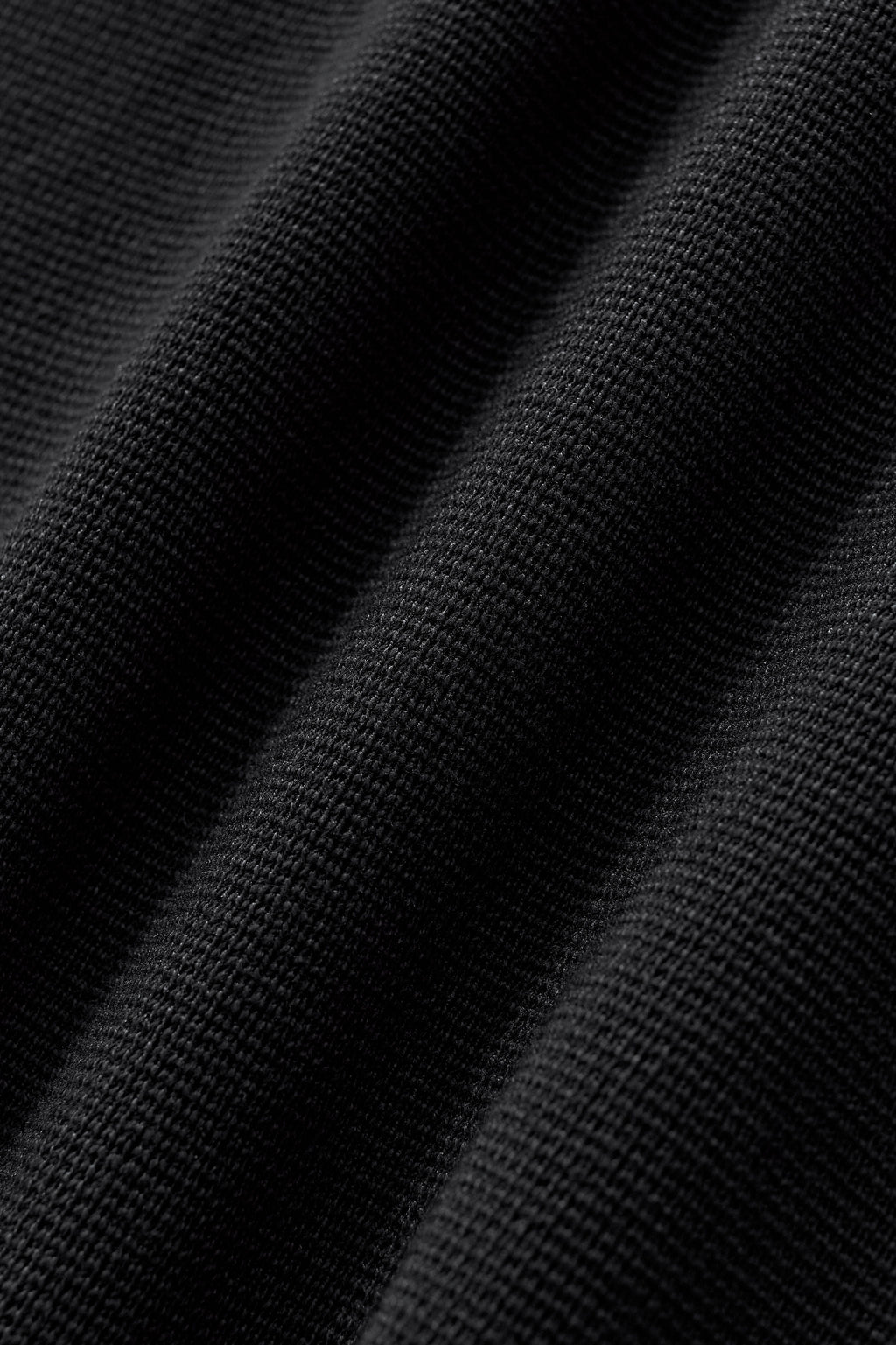 Lustre Knit LS Polo BLACK/BLACK