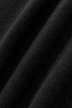 Lustre Knit LS Polo BLACK/BLACK