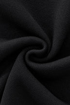 Lustre Knit LS Polo BLACK/BLACK