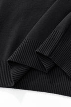 Lustre Knit LS Polo BLACK/BLACK