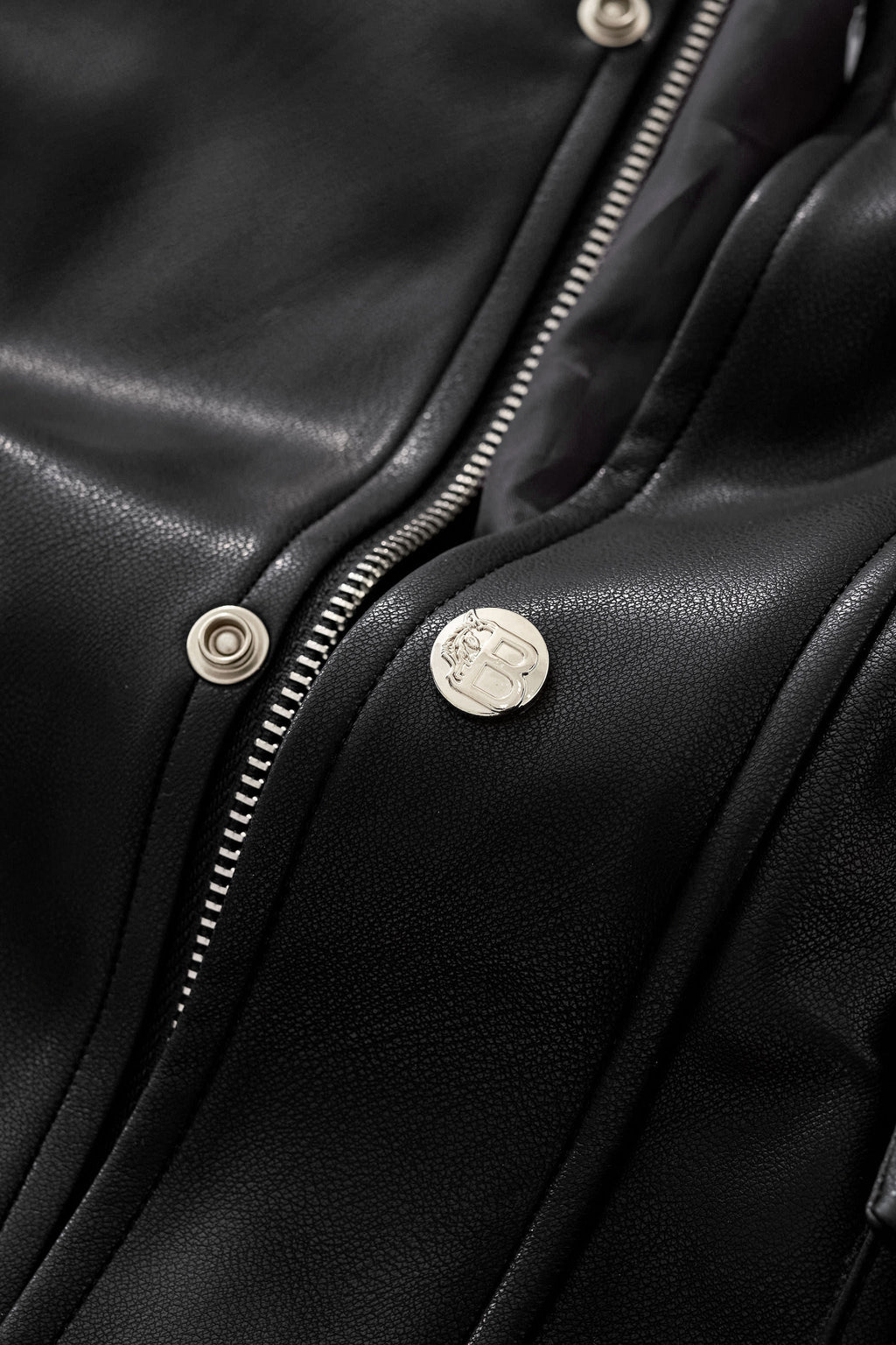 Prestige Varsity PU Jacket BLACK