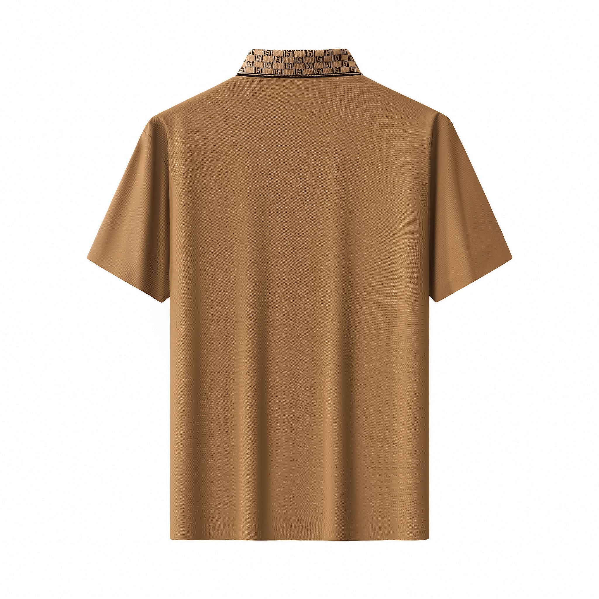 Monogram Trim Performance Polo - El baron KHAKI