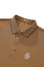 Monogram Trim Performance Polo - El baron KHAKI