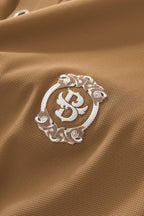 Monogram Trim Performance Polo - El baron KHAKI