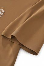 Monogram Trim Performance Polo - El baron KHAKI