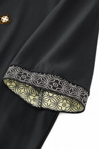 Pattern Trim Performance Polo – El Baron BLACK