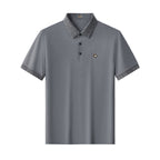 Pattern Trim Performance Polo – El Baron GREY