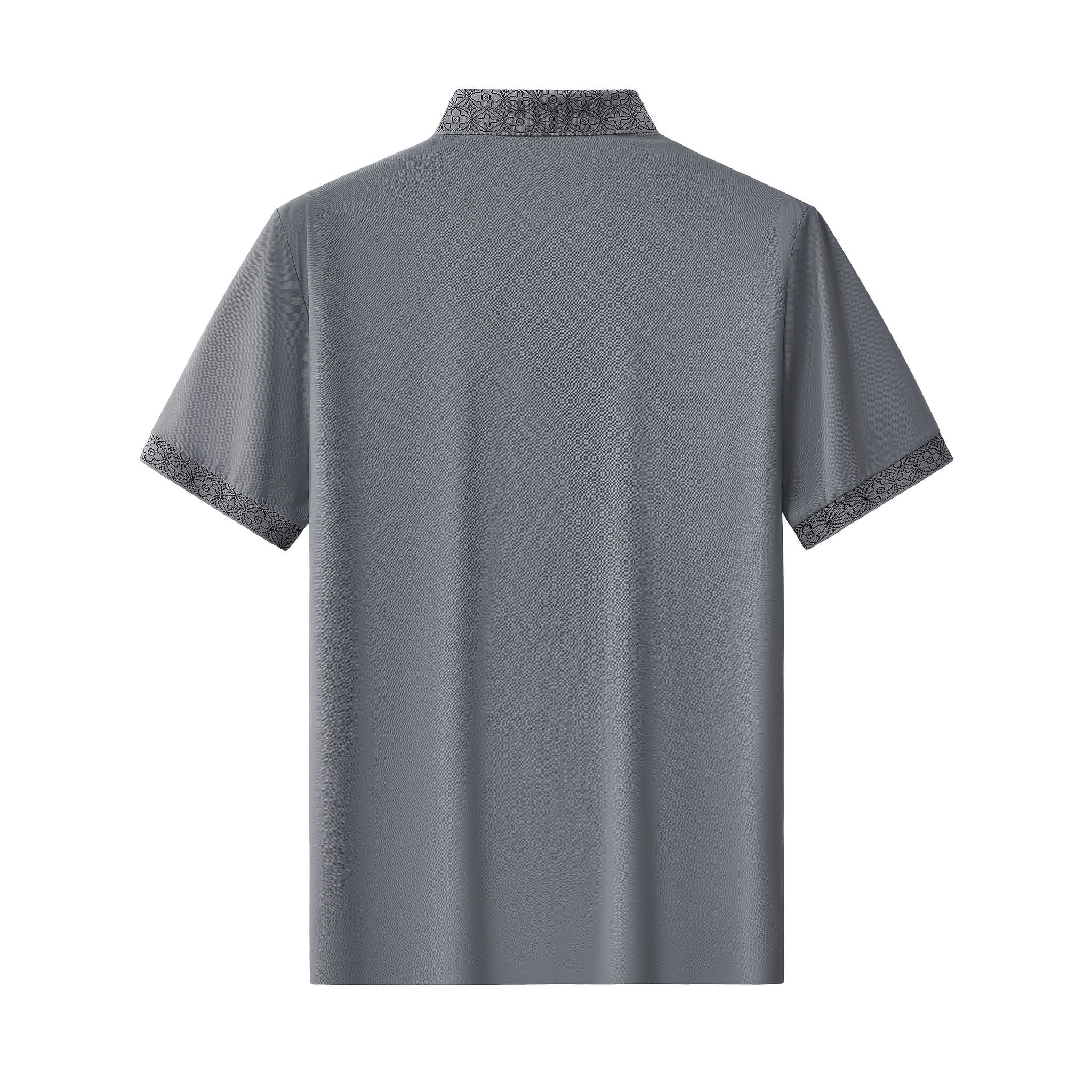 Pattern Trim Performance Polo – El Baron GREY