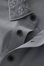 Pattern Trim Performance Polo – El Baron GREY