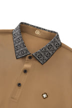 Pattern Trim Performance Polo – El Baron KHAKI