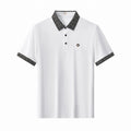 Pattern Trim Performance Polo – El Baron WHITE