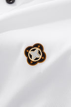 Pattern Trim Performance Polo – El Baron WHITE