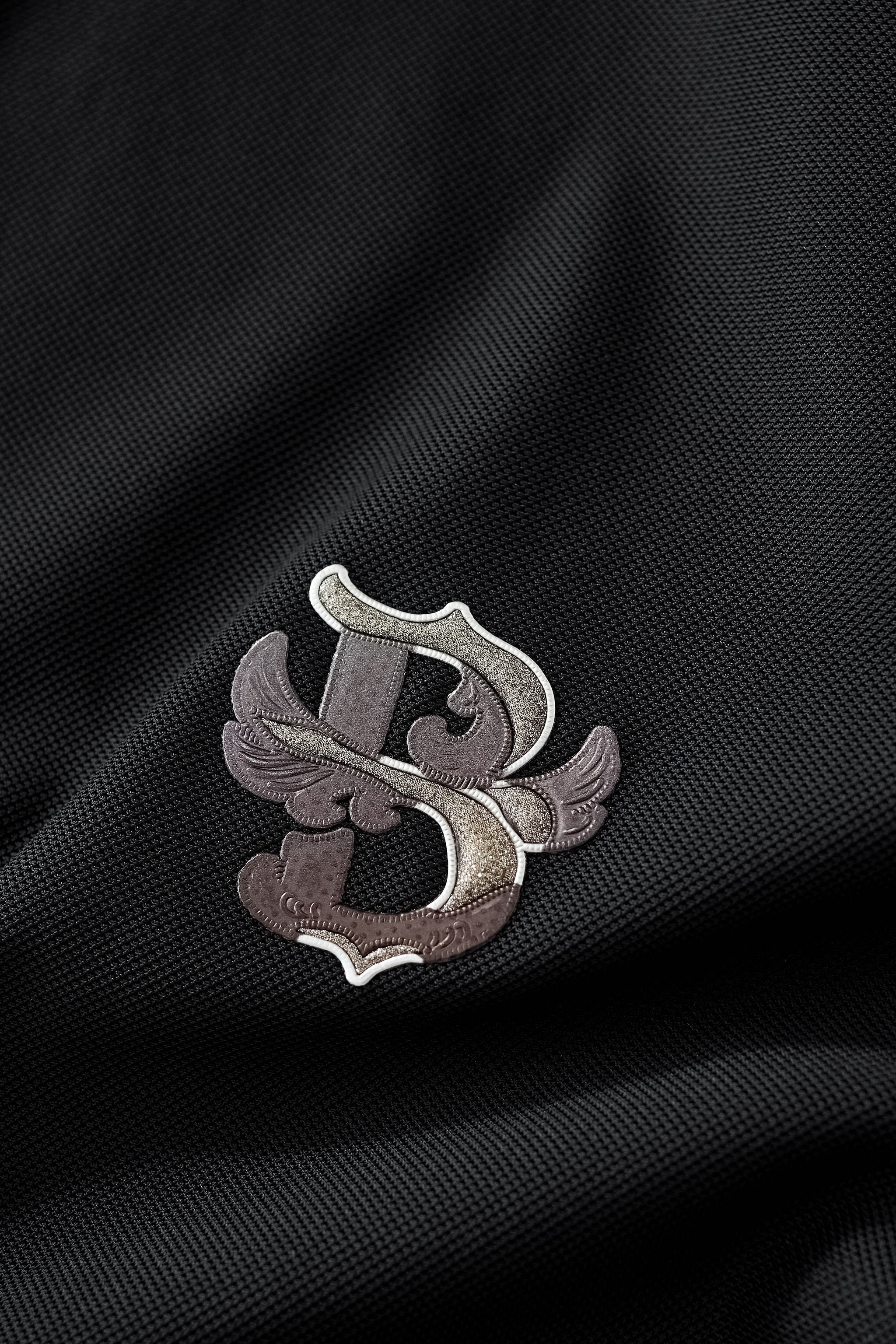 Contrast Trim Performance Polo - El Baron BLACK