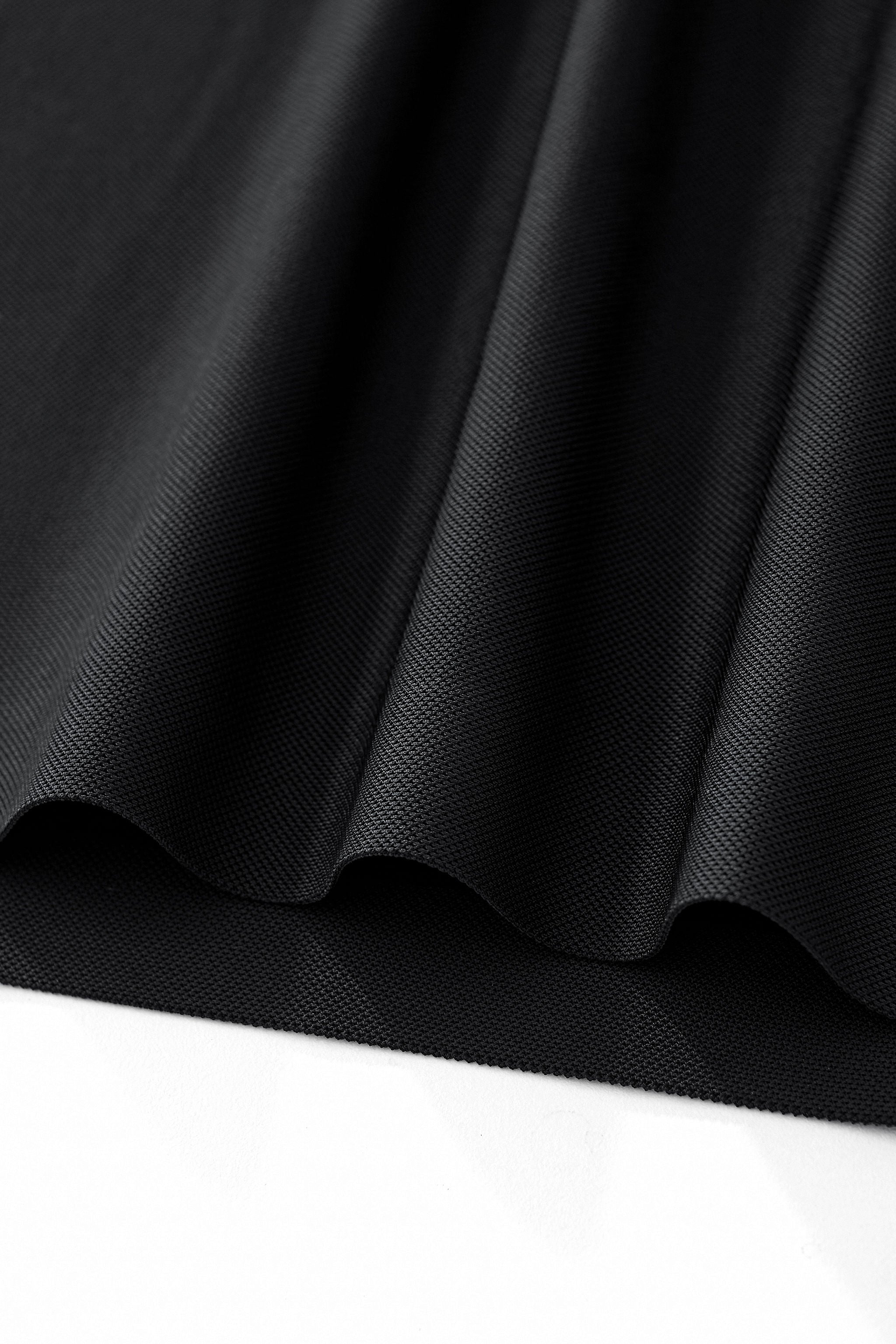 Contrast Trim Performance Polo - El Baron BLACK