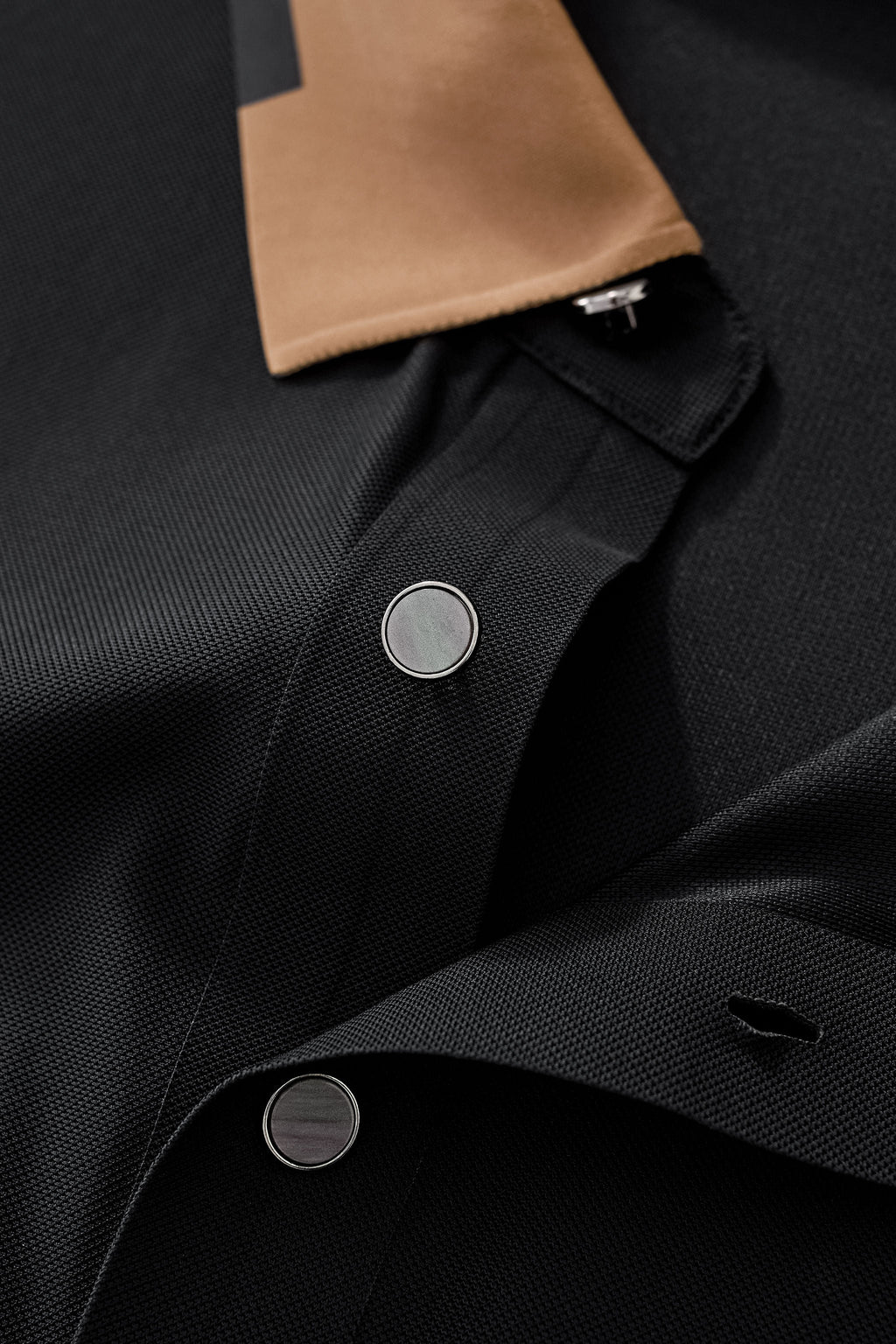 Contrast Trim Performance Polo - El Baron BLACK