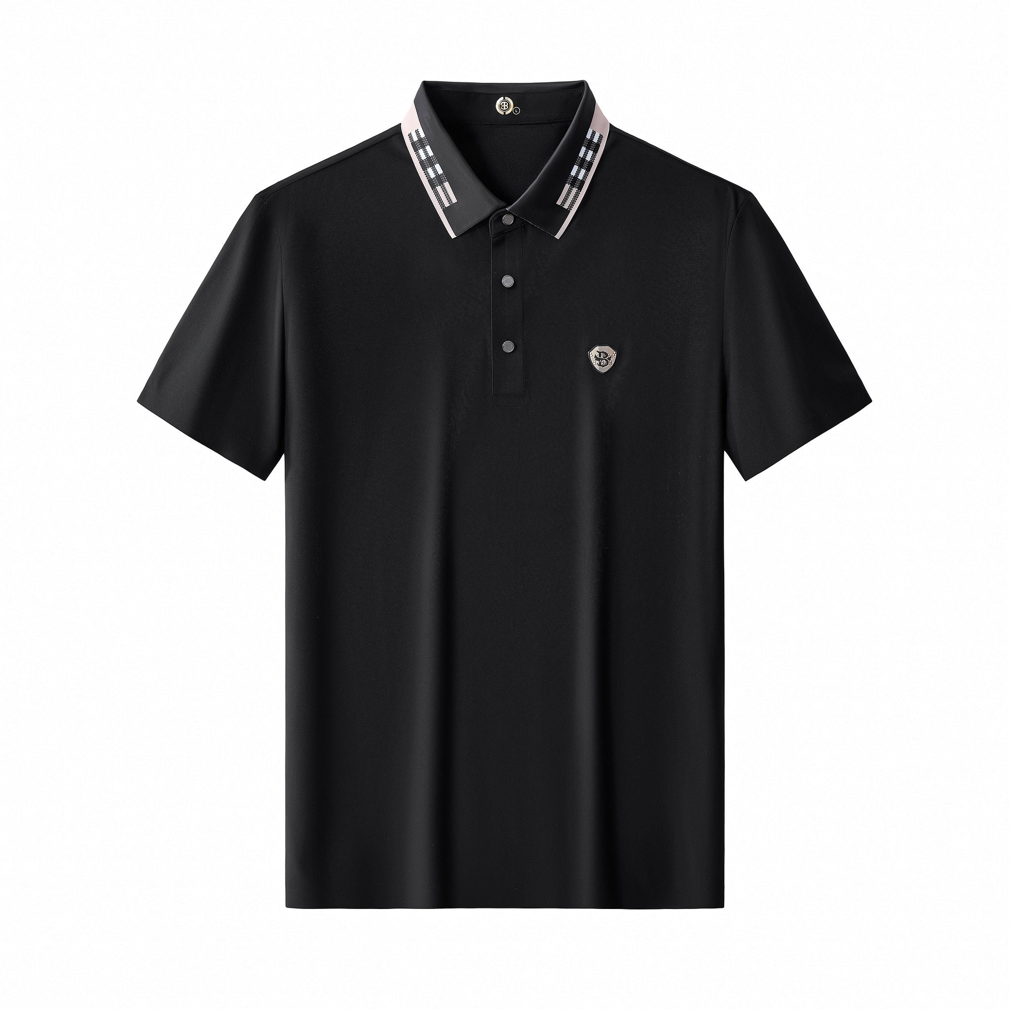 Signature Trim Performance Polo – El Baron BLACK