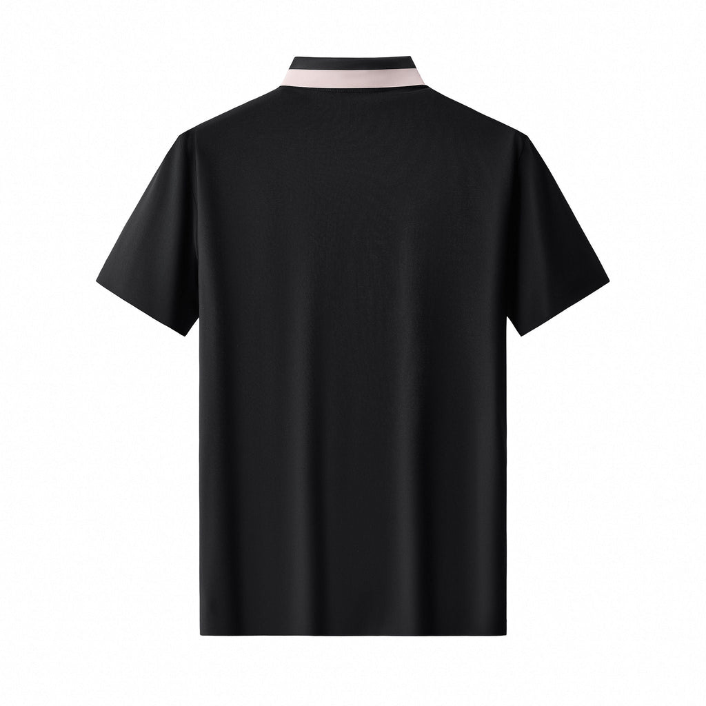 Signature Trim Performance Polo – El Baron BLACK