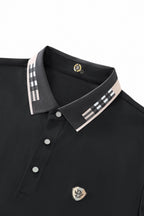 Signature Trim Performance Polo – El Baron BLACK