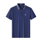 Signature Trim Performance Polo – El Baron NAVY
