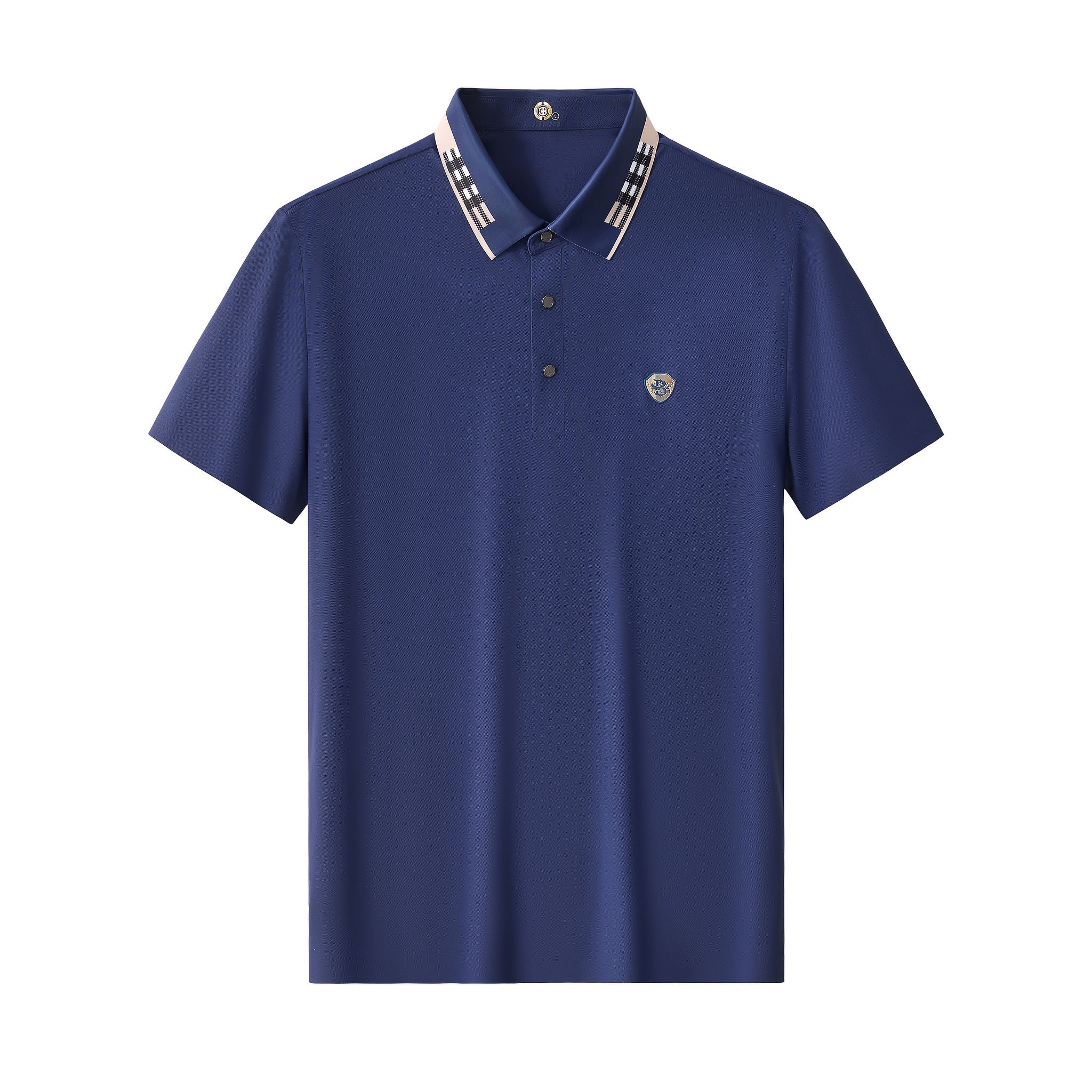 Signature Trim Performance Polo – El Baron NAVY