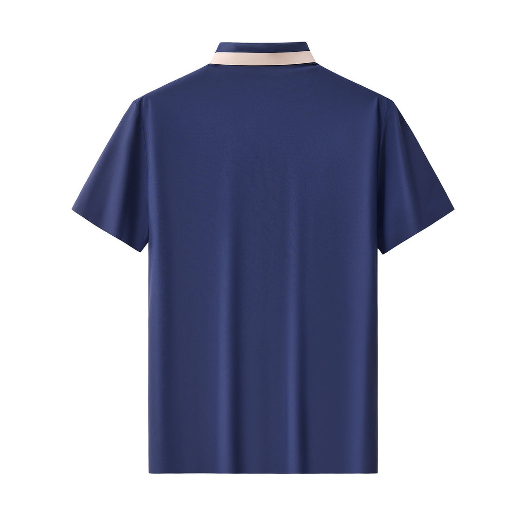 Signature Trim Performance Polo – El Baron NAVY