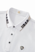 Signature Trim Performance Polo – El Baron WHITE