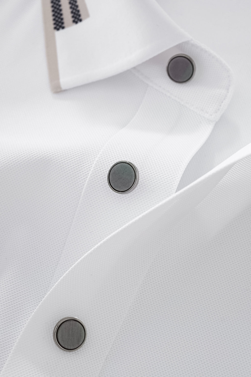Signature Trim Performance Polo – El Baron WHITE