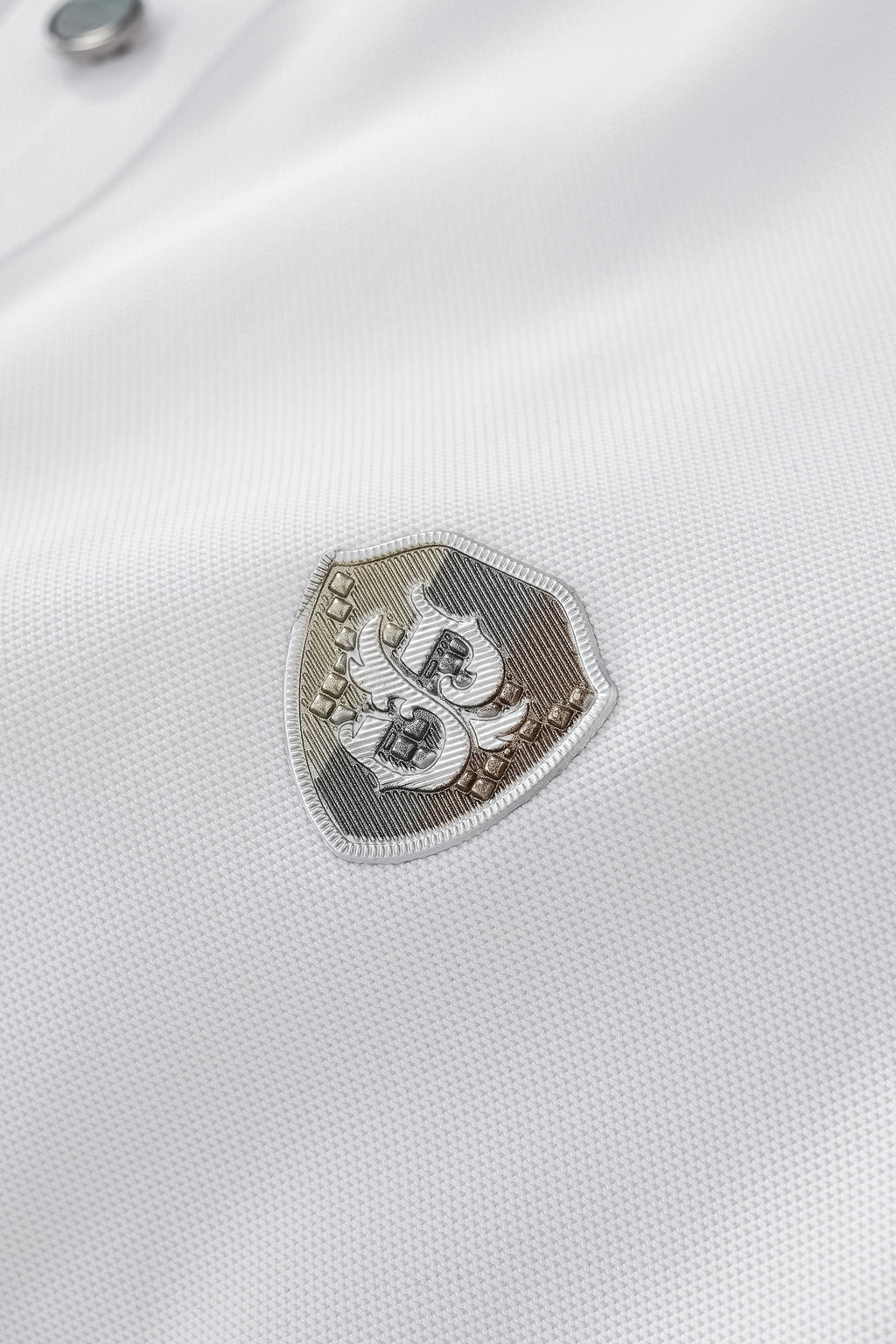 Signature Trim Performance Polo – El Baron WHITE