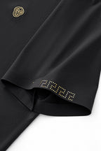 Perforated Collar Performance Polo – El Baron BLACK/GOLD
