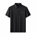 Perforated Collar Performance Polo – El Baron BLACK/SILVER