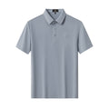 Perforated Collar Performance Polo – El Baron GREY/SILVER