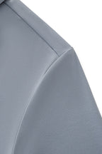 Perforated Collar Performance Polo – El Baron GREY/SILVER