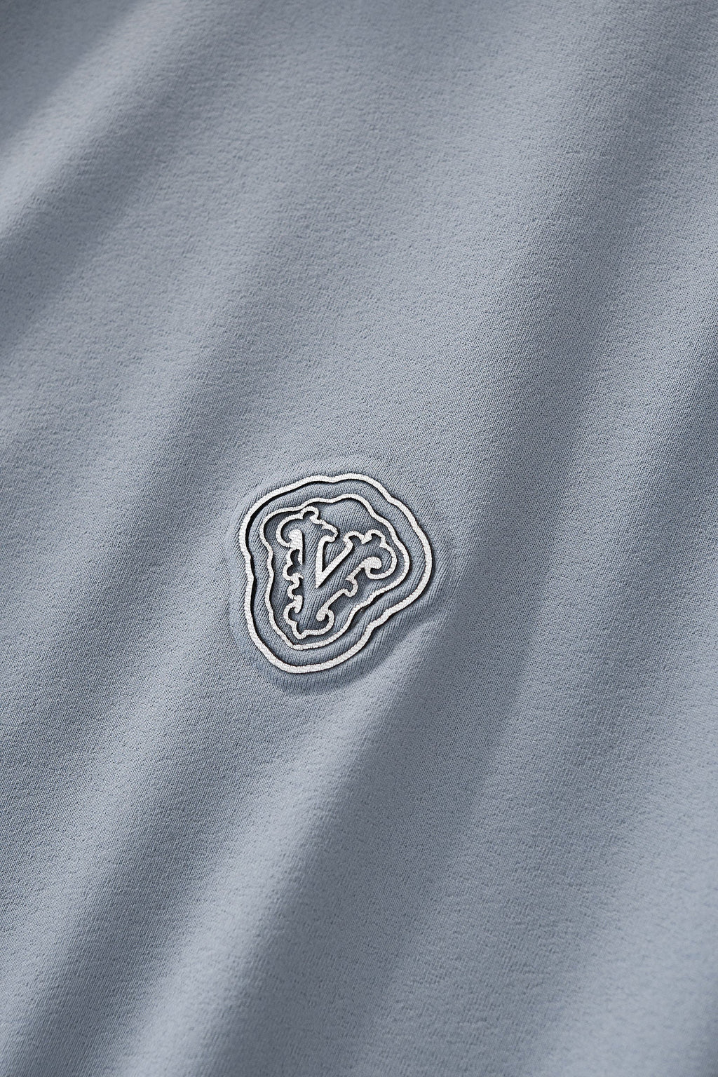 Perforated Collar Performance Polo – El Baron GREY/SILVER