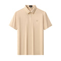 Perforated Collar Performance Polo – El Baron KHAKI/GOLD