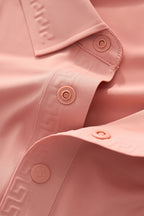 Embossed Placket Performance Polo – El Baron BRICK