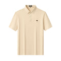 Embossed Placket Performance Polo – El Baron KHAKI