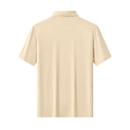 Embossed Placket Performance Polo – El Baron KHAKI