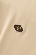 Embossed Placket Performance Polo – El Baron KHAKI