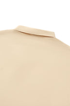 Embossed Placket Performance Polo – El Baron KHAKI