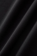 Textured Collar Performance Polo – El Baron BLACK