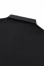 Textured Collar Performance Polo – El Baron BLACK