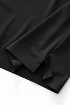 Textured Collar Performance Polo – El Baron BLACK